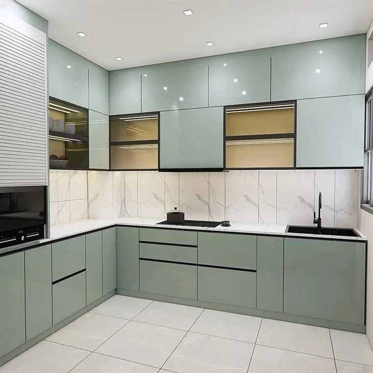 country green kitchen cabinets (1)